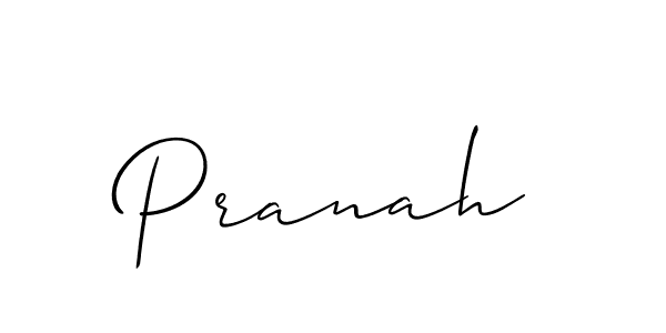It looks lik you need a new signature style for name Pranah. Design unique handwritten (Allison_Script) signature with our free signature maker in just a few clicks. Pranah signature style 2 images and pictures png