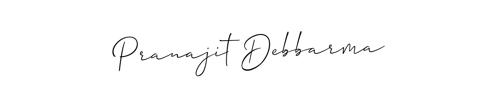 How to Draw Pranajit Debbarma signature style? Allison_Script is a latest design signature styles for name Pranajit Debbarma. Pranajit Debbarma signature style 2 images and pictures png