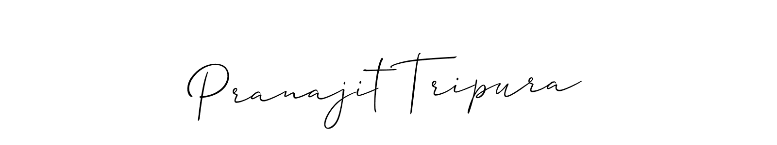 You should practise on your own different ways (Allison_Script) to write your name (Pranajit Tripura) in signature. don't let someone else do it for you. Pranajit Tripura signature style 2 images and pictures png