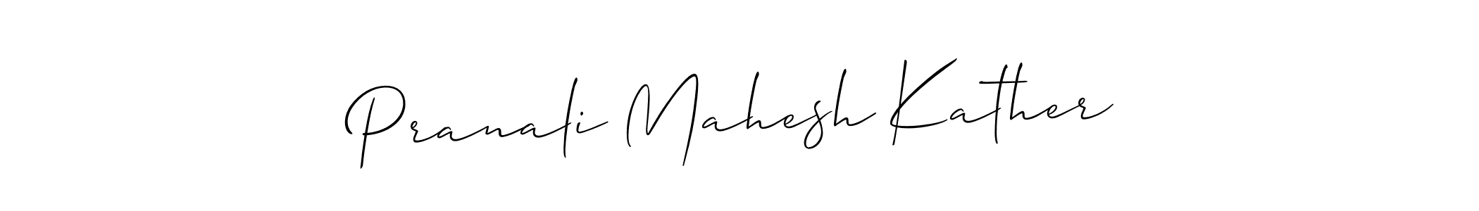 How to Draw Pranali Mahesh Kather signature style? Allison_Script is a latest design signature styles for name Pranali Mahesh Kather. Pranali Mahesh Kather signature style 2 images and pictures png