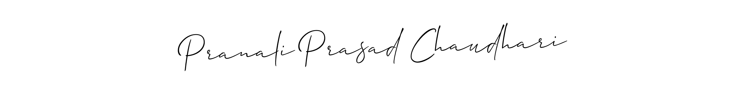 You should practise on your own different ways (Allison_Script) to write your name (Pranali Prasad Chaudhari) in signature. don't let someone else do it for you. Pranali Prasad Chaudhari signature style 2 images and pictures png