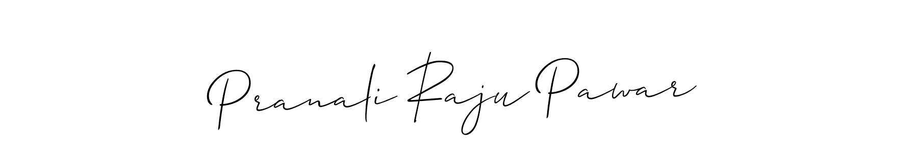 Create a beautiful signature design for name Pranali Raju Pawar. With this signature (Allison_Script) fonts, you can make a handwritten signature for free. Pranali Raju Pawar signature style 2 images and pictures png