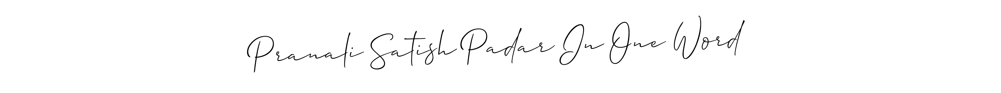 This is the best signature style for the Pranali Satish Padar In One Word name. Also you like these signature font (Allison_Script). Mix name signature. Pranali Satish Padar In One Word signature style 2 images and pictures png