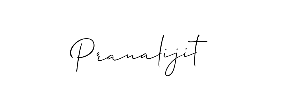 You should practise on your own different ways (Allison_Script) to write your name (Pranalijit) in signature. don't let someone else do it for you. Pranalijit signature style 2 images and pictures png