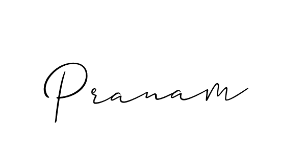 if you are searching for the best signature style for your name Pranam. so please give up your signature search. here we have designed multiple signature styles  using Allison_Script. Pranam signature style 2 images and pictures png