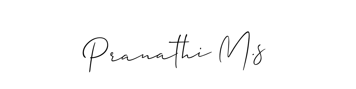 How to Draw Pranathi M.s signature style? Allison_Script is a latest design signature styles for name Pranathi M.s. Pranathi M.s signature style 2 images and pictures png