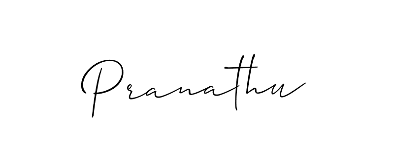 Also You can easily find your signature by using the search form. We will create Pranathu name handwritten signature images for you free of cost using Allison_Script sign style. Pranathu signature style 2 images and pictures png