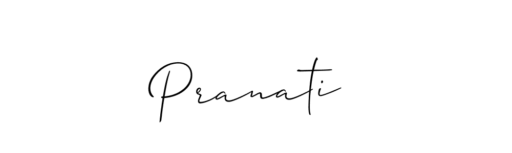 It looks lik you need a new signature style for name Pranati♡. Design unique handwritten (Allison_Script) signature with our free signature maker in just a few clicks. Pranati♡ signature style 2 images and pictures png