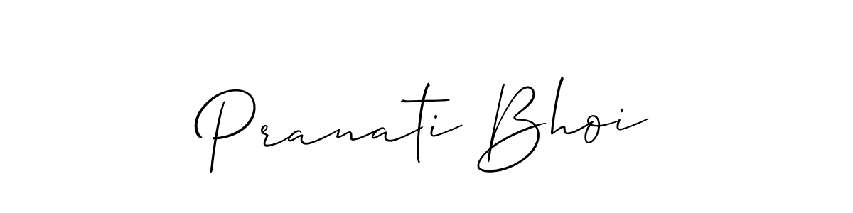 Also we have Pranati Bhoi name is the best signature style. Create professional handwritten signature collection using Allison_Script autograph style. Pranati Bhoi signature style 2 images and pictures png