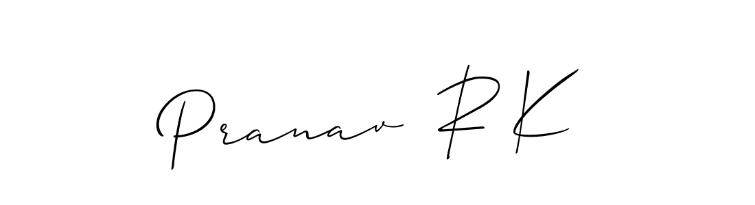 Best and Professional Signature Style for Pranav  R K. Allison_Script Best Signature Style Collection. Pranav  R K signature style 2 images and pictures png