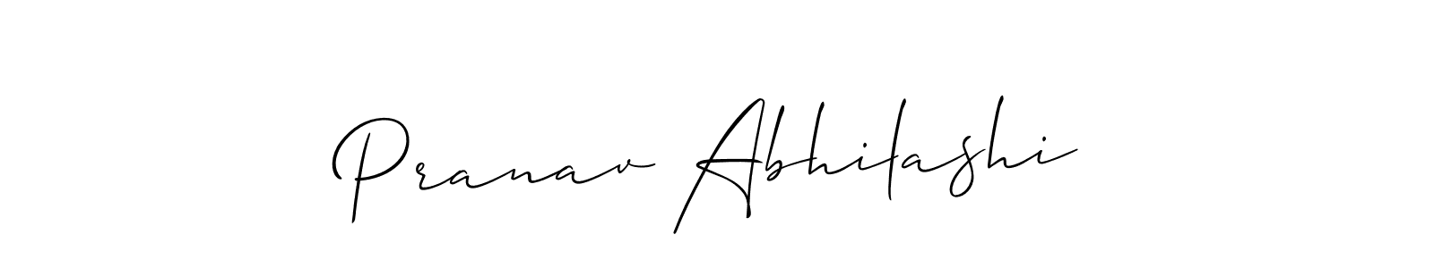 Make a short Pranav Abhilashi signature style. Manage your documents anywhere anytime using Allison_Script. Create and add eSignatures, submit forms, share and send files easily. Pranav Abhilashi signature style 2 images and pictures png