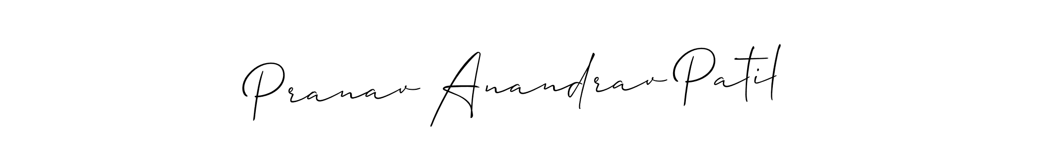 How to make Pranav Anandrav Patil signature? Allison_Script is a professional autograph style. Create handwritten signature for Pranav Anandrav Patil name. Pranav Anandrav Patil signature style 2 images and pictures png