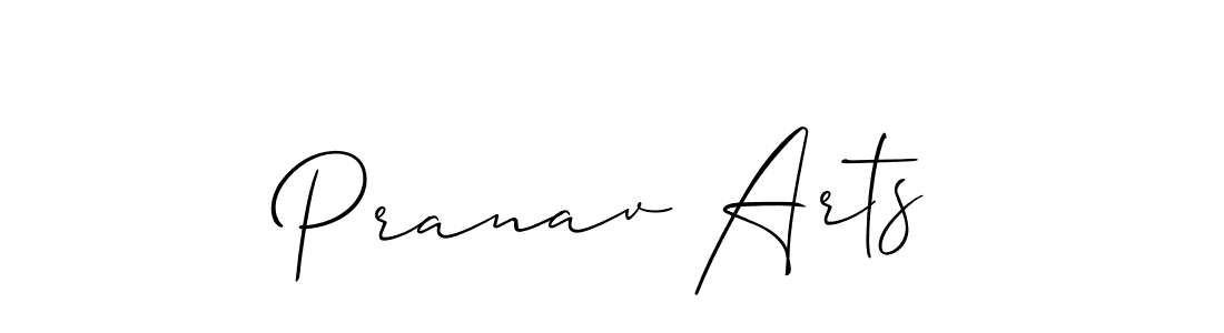 How to Draw Pranav Arts signature style? Allison_Script is a latest design signature styles for name Pranav Arts. Pranav Arts signature style 2 images and pictures png