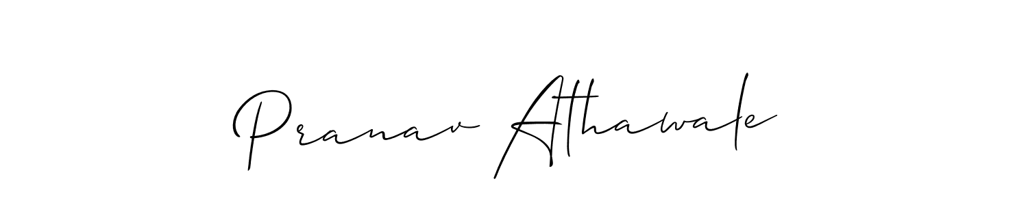 Design your own signature with our free online signature maker. With this signature software, you can create a handwritten (Allison_Script) signature for name Pranav Athawale. Pranav Athawale signature style 2 images and pictures png