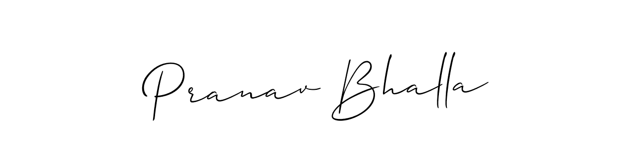 How to Draw Pranav Bhalla signature style? Allison_Script is a latest design signature styles for name Pranav Bhalla. Pranav Bhalla signature style 2 images and pictures png