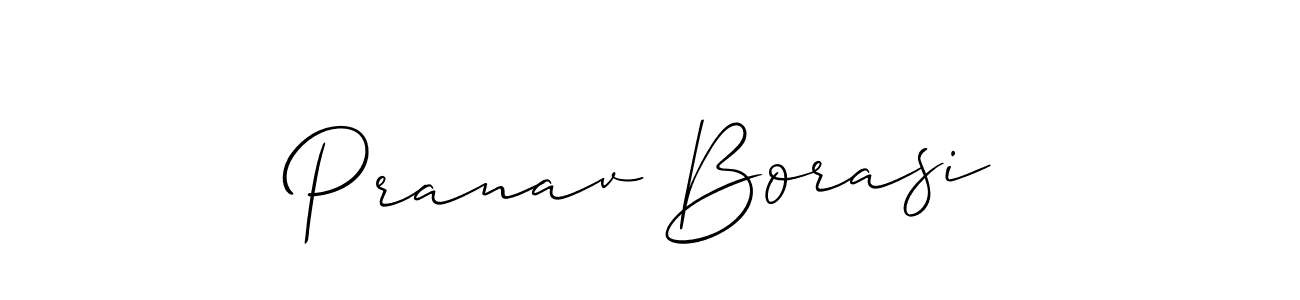 How to make Pranav Borasi name signature. Use Allison_Script style for creating short signs online. This is the latest handwritten sign. Pranav Borasi signature style 2 images and pictures png