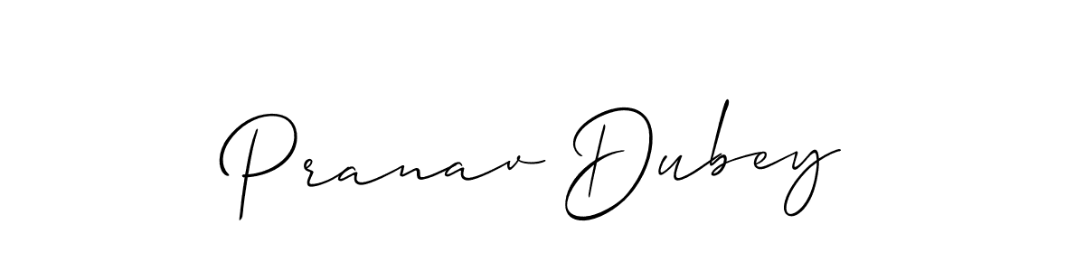 Use a signature maker to create a handwritten signature online. With this signature software, you can design (Allison_Script) your own signature for name Pranav Dubey. Pranav Dubey signature style 2 images and pictures png