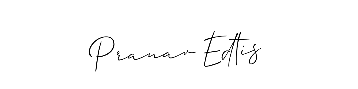 Also You can easily find your signature by using the search form. We will create Pranav Edtis name handwritten signature images for you free of cost using Allison_Script sign style. Pranav Edtis signature style 2 images and pictures png