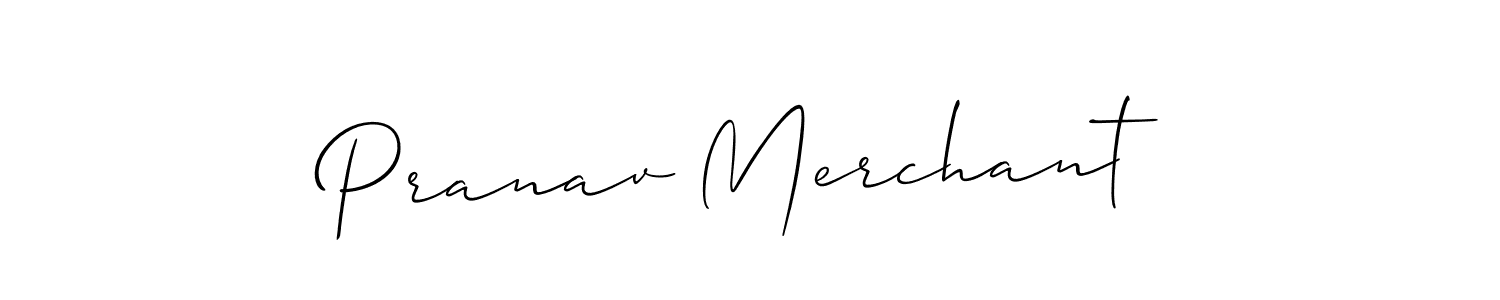 Pranav Merchant stylish signature style. Best Handwritten Sign (Allison_Script) for my name. Handwritten Signature Collection Ideas for my name Pranav Merchant. Pranav Merchant signature style 2 images and pictures png