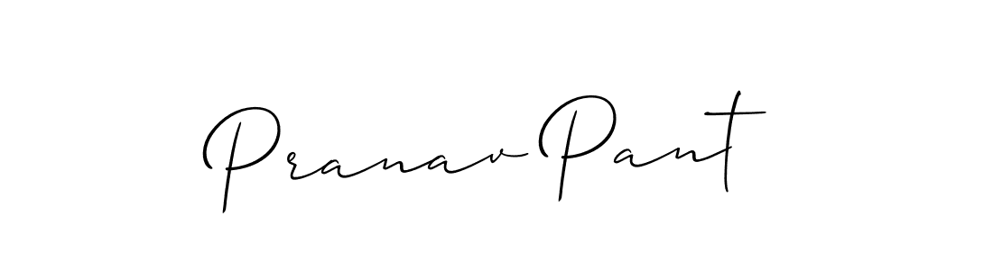 Create a beautiful signature design for name Pranav Pant. With this signature (Allison_Script) fonts, you can make a handwritten signature for free. Pranav Pant signature style 2 images and pictures png