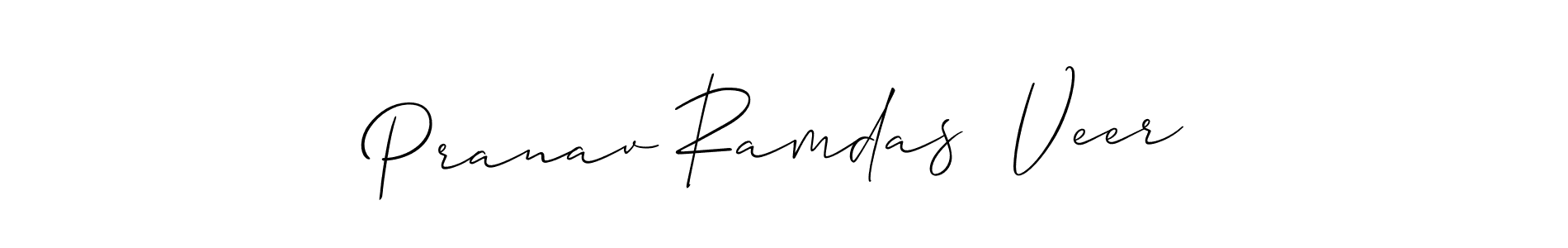 Pranav Ramdas  Veer stylish signature style. Best Handwritten Sign (Allison_Script) for my name. Handwritten Signature Collection Ideas for my name Pranav Ramdas  Veer. Pranav Ramdas  Veer signature style 2 images and pictures png