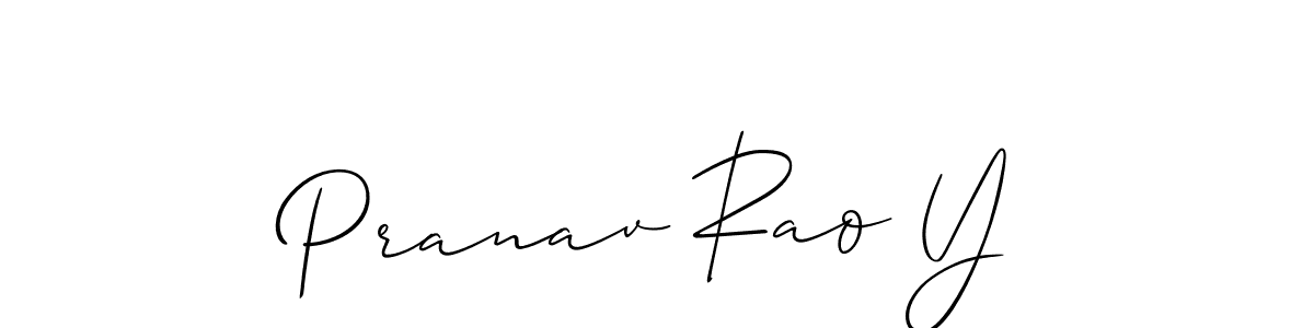 Pranav Rao Y stylish signature style. Best Handwritten Sign (Allison_Script) for my name. Handwritten Signature Collection Ideas for my name Pranav Rao Y. Pranav Rao Y signature style 2 images and pictures png