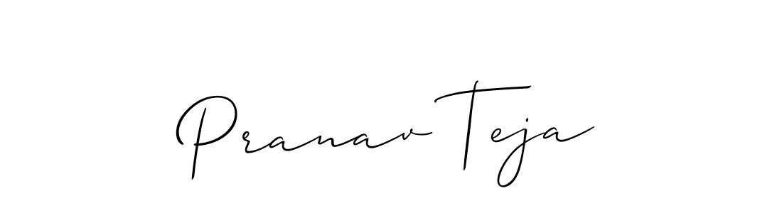 Make a short Pranav Teja signature style. Manage your documents anywhere anytime using Allison_Script. Create and add eSignatures, submit forms, share and send files easily. Pranav Teja signature style 2 images and pictures png