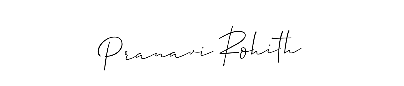 You should practise on your own different ways (Allison_Script) to write your name (Pranavi Rohith) in signature. don't let someone else do it for you. Pranavi Rohith signature style 2 images and pictures png