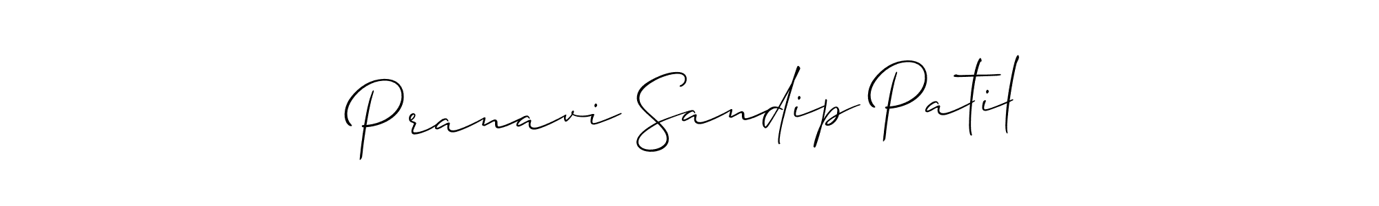 Make a beautiful signature design for name Pranavi Sandip Patil. With this signature (Allison_Script) style, you can create a handwritten signature for free. Pranavi Sandip Patil signature style 2 images and pictures png