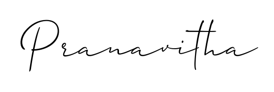 Personalize your online presence with Pranavitha signature rendered in elegant Allison_Script font. Great for website footers and blogs. Pranavitha signature style 2 images and pictures png