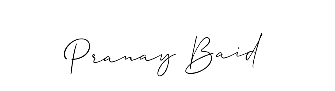 Best and Professional Signature Style for Pranay Baid. Allison_Script Best Signature Style Collection. Pranay Baid signature style 2 images and pictures png