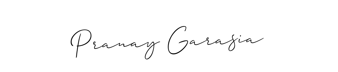 if you are searching for the best signature style for your name Pranay Garasia. so please give up your signature search. here we have designed multiple signature styles  using Allison_Script. Pranay Garasia signature style 2 images and pictures png