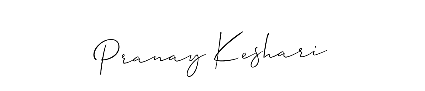 Pranay Keshari stylish signature style. Best Handwritten Sign (Allison_Script) for my name. Handwritten Signature Collection Ideas for my name Pranay Keshari. Pranay Keshari signature style 2 images and pictures png