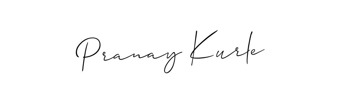 Make a short Pranay Kurle signature style. Manage your documents anywhere anytime using Allison_Script. Create and add eSignatures, submit forms, share and send files easily. Pranay Kurle signature style 2 images and pictures png