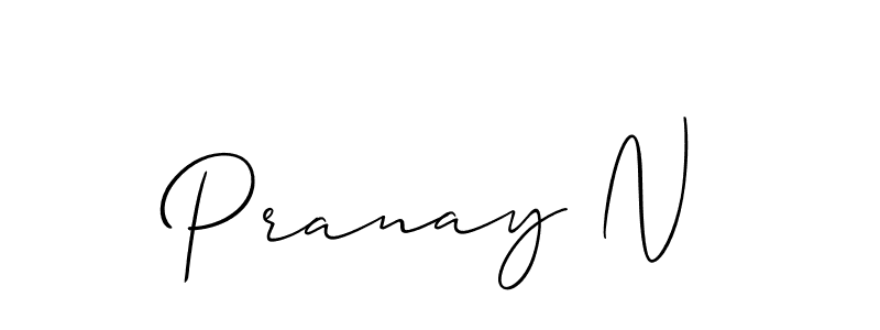 This is the best signature style for the Pranay N name. Also you like these signature font (Allison_Script). Mix name signature. Pranay N signature style 2 images and pictures png