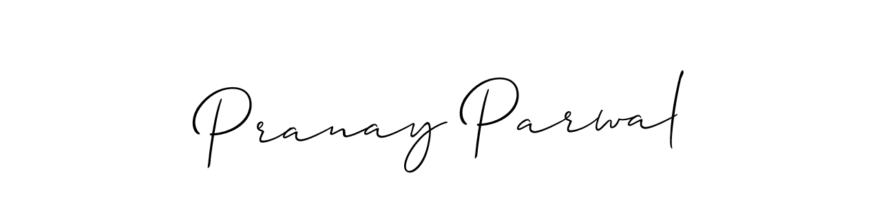 It looks lik you need a new signature style for name Pranay Parwal. Design unique handwritten (Allison_Script) signature with our free signature maker in just a few clicks. Pranay Parwal signature style 2 images and pictures png
