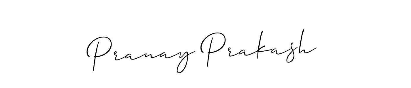 It looks lik you need a new signature style for name Pranay Prakash. Design unique handwritten (Allison_Script) signature with our free signature maker in just a few clicks. Pranay Prakash signature style 2 images and pictures png