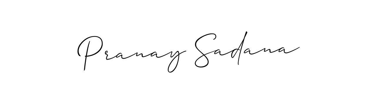 Make a beautiful signature design for name Pranay Sadana. Use this online signature maker to create a handwritten signature for free. Pranay Sadana signature style 2 images and pictures png