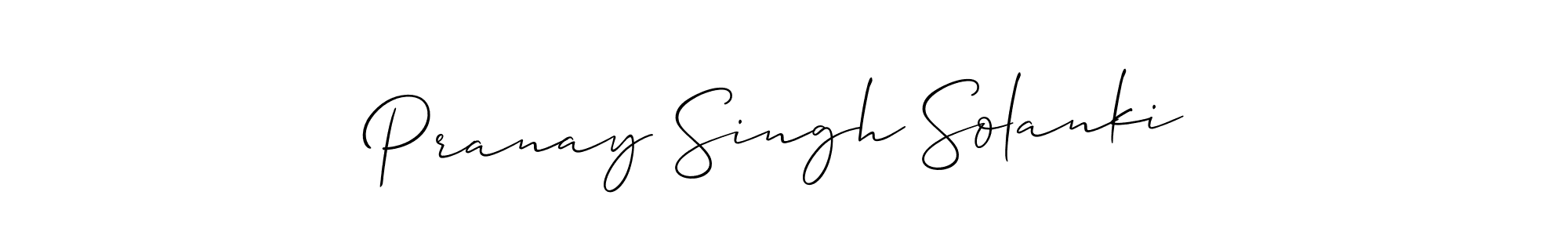 Also You can easily find your signature by using the search form. We will create Pranay Singh Solanki name handwritten signature images for you free of cost using Allison_Script sign style. Pranay Singh Solanki signature style 2 images and pictures png