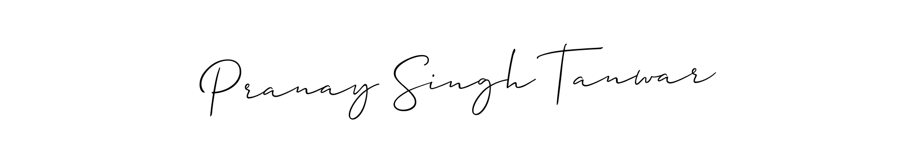 How to Draw Pranay Singh Tanwar signature style? Allison_Script is a latest design signature styles for name Pranay Singh Tanwar. Pranay Singh Tanwar signature style 2 images and pictures png