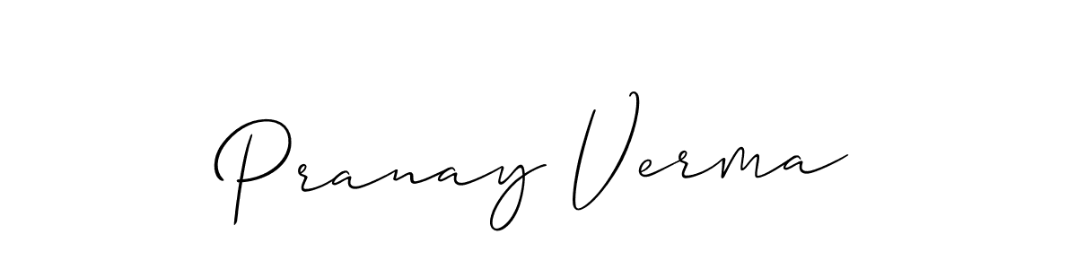 How to Draw Pranay Verma signature style? Allison_Script is a latest design signature styles for name Pranay Verma. Pranay Verma signature style 2 images and pictures png