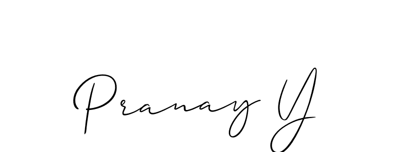 You should practise on your own different ways (Allison_Script) to write your name (Pranay Y) in signature. don't let someone else do it for you. Pranay Y signature style 2 images and pictures png