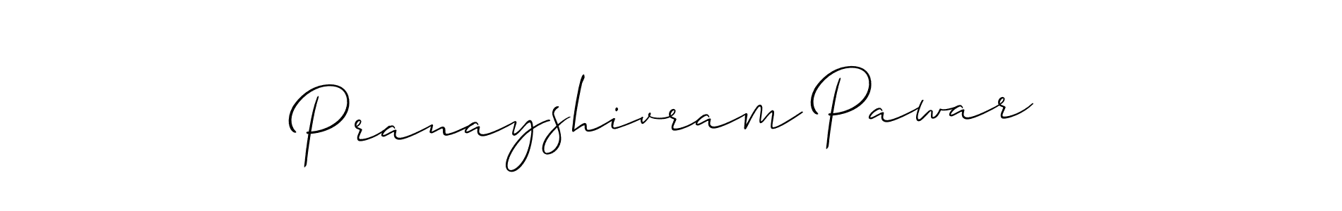 This is the best signature style for the Pranayshivram Pawar name. Also you like these signature font (Allison_Script). Mix name signature. Pranayshivram Pawar signature style 2 images and pictures png