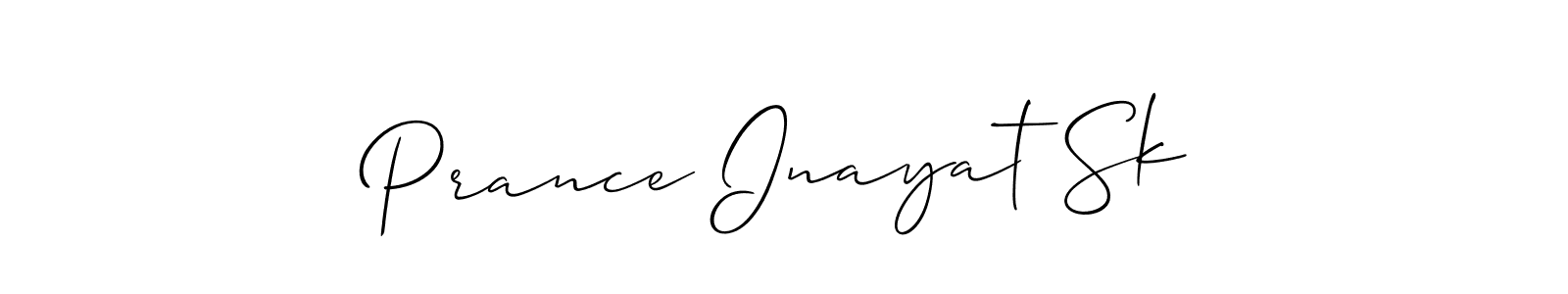 You can use this online signature creator to create a handwritten signature for the name Prance Inayat Sk. This is the best online autograph maker. Prance Inayat Sk signature style 2 images and pictures png