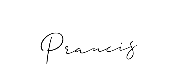 Make a beautiful signature design for name Prancis. Use this online signature maker to create a handwritten signature for free. Prancis signature style 2 images and pictures png