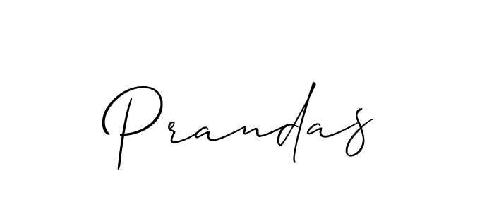 Make a beautiful signature design for name Prandas. Use this online signature maker to create a handwritten signature for free. Prandas signature style 2 images and pictures png