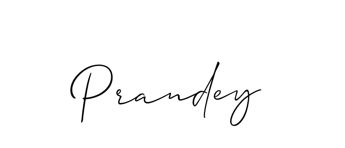 Design your own signature with our free online signature maker. With this signature software, you can create a handwritten (Allison_Script) signature for name Prandey. Prandey signature style 2 images and pictures png