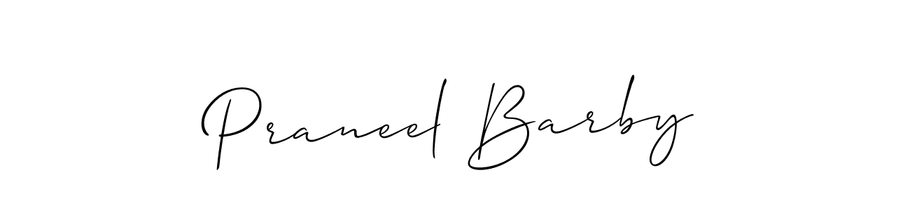 You can use this online signature creator to create a handwritten signature for the name Praneel Barby. This is the best online autograph maker. Praneel Barby signature style 2 images and pictures png