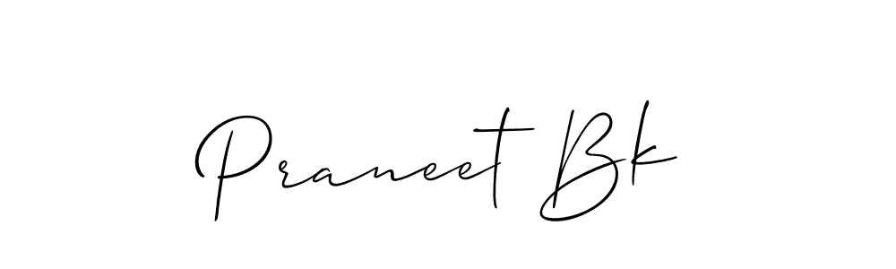 How to Draw Praneet Bk signature style? Allison_Script is a latest design signature styles for name Praneet Bk. Praneet Bk signature style 2 images and pictures png