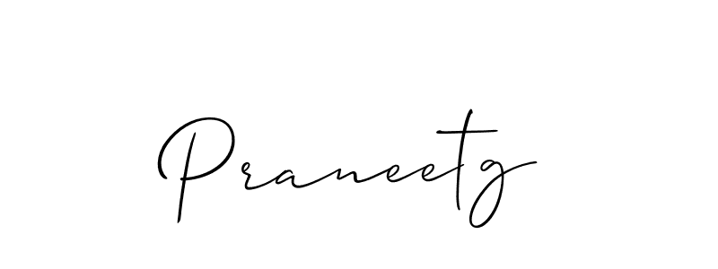 if you are searching for the best signature style for your name Praneetg. so please give up your signature search. here we have designed multiple signature styles  using Allison_Script. Praneetg signature style 2 images and pictures png